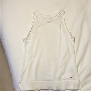 Tommy Hilfiger Ivory Knit Tank Top